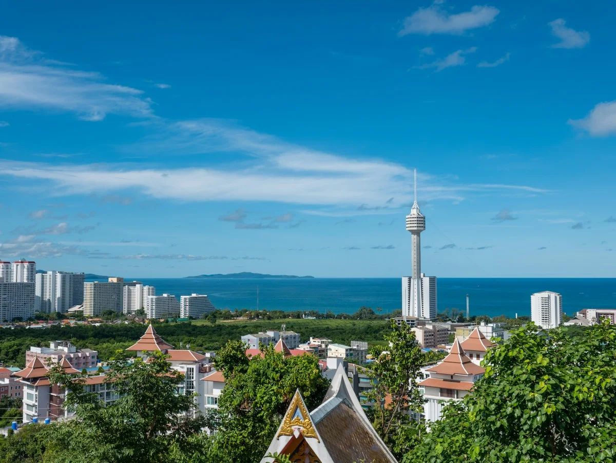 Pattaya skyline and coastline viewed from Pattaya View Point