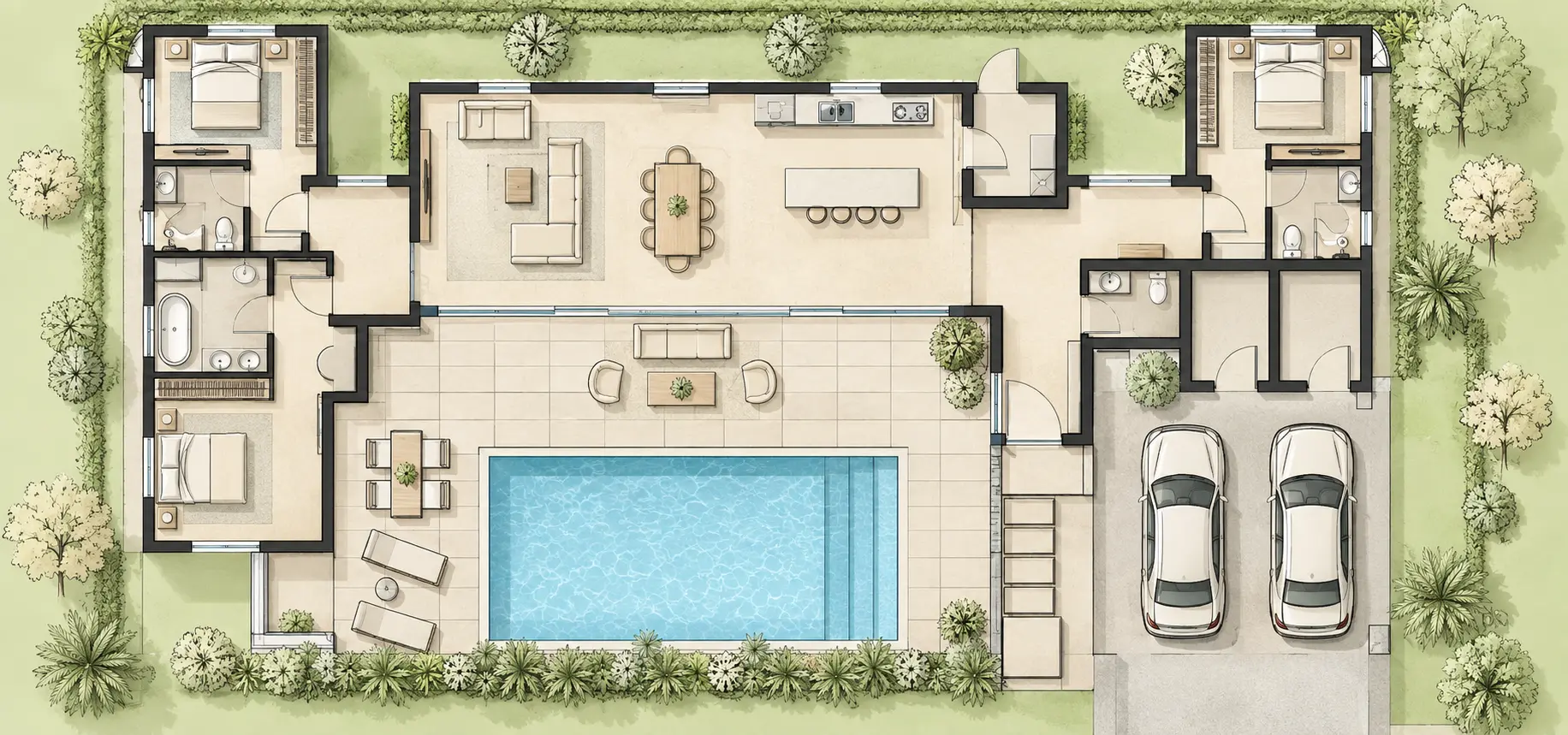 V1 ground floor plan