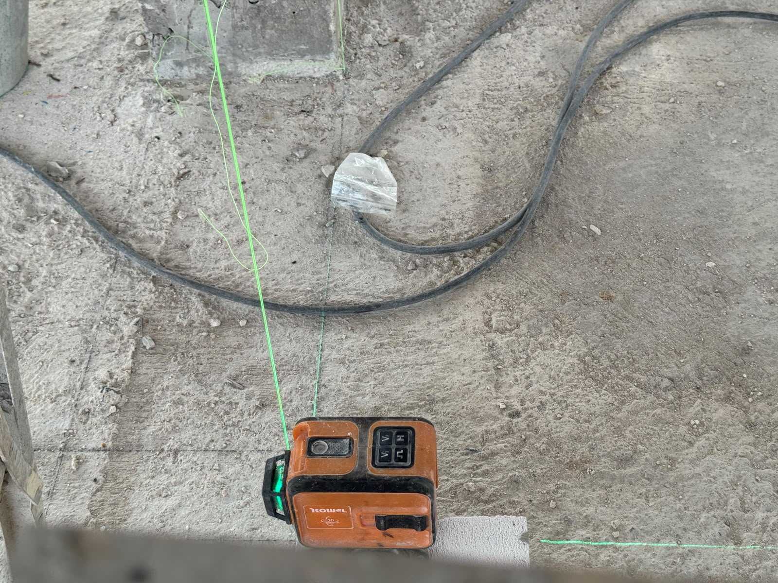 Precision setting-out during villa construction at The Vista Hua Hin.